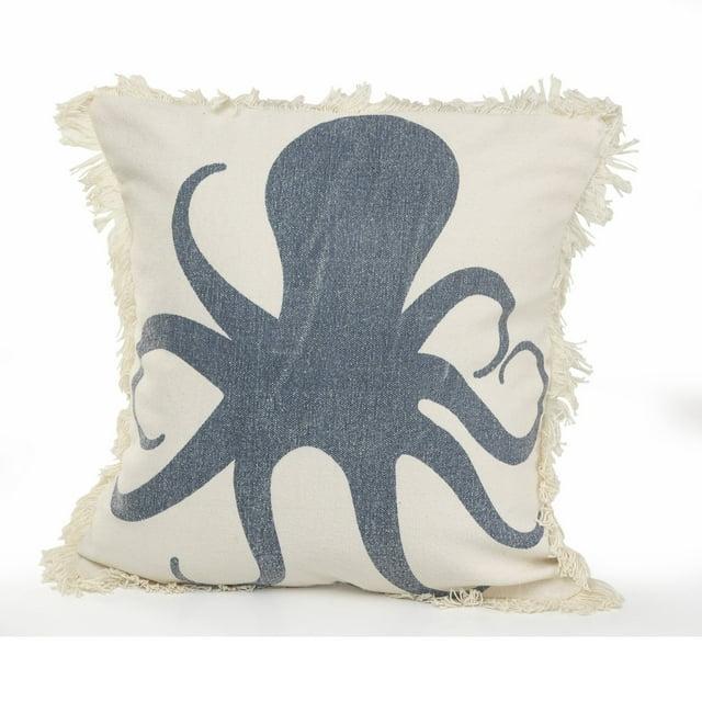 Rajani Home Kellie Fringed Reversible Throw Pillow