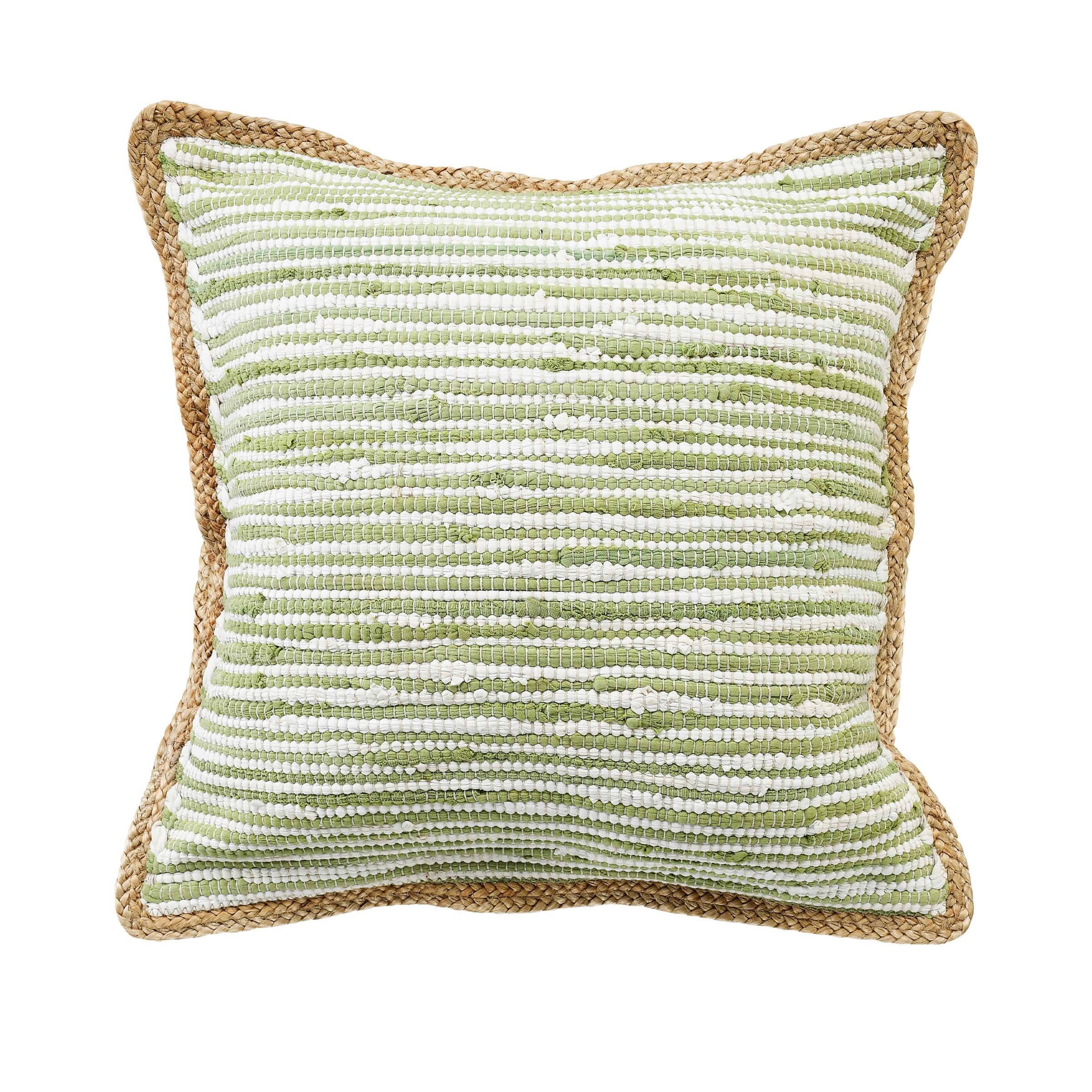 Rajani Home Chindi Handmade Striped Throw Pillow