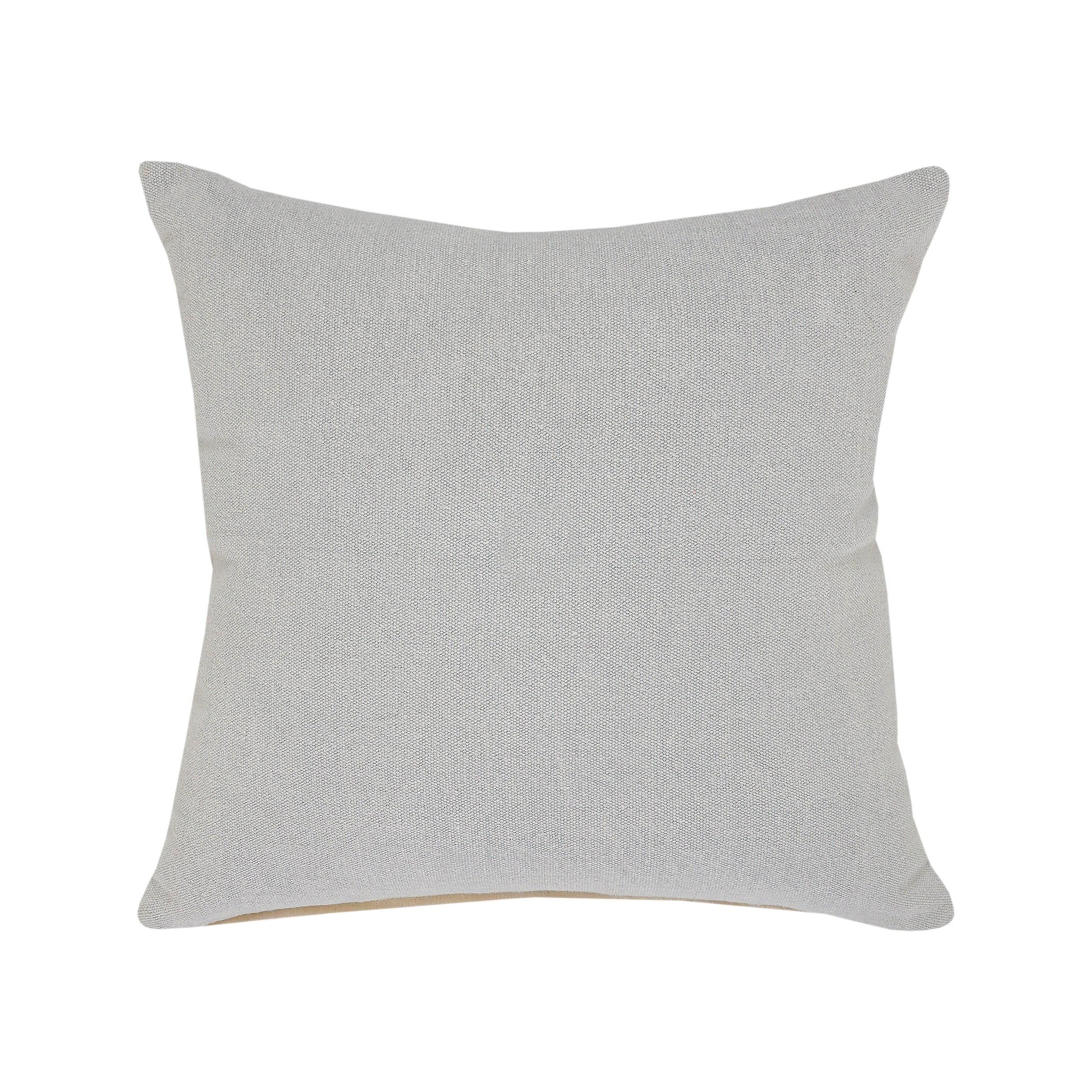 Ox Bay Tatum 20" x 20" Light Gray Solid Cotton Adult Decorative Throw Pillow
