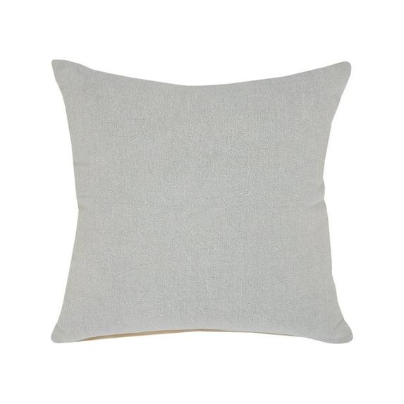 Ox Bay Tatum 20" x 20" Light Gray Solid Cotton Adult Decorative Throw Pillow