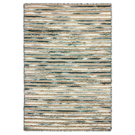 Ox Bay Topanga Gray 8 Feet x 10 Feet Handmade Braided Indoor Area Rug