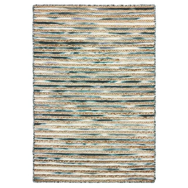 Ox Bay Topanga Gray 8 Feet x 10 Feet Handmade Braided Indoor Area Rug