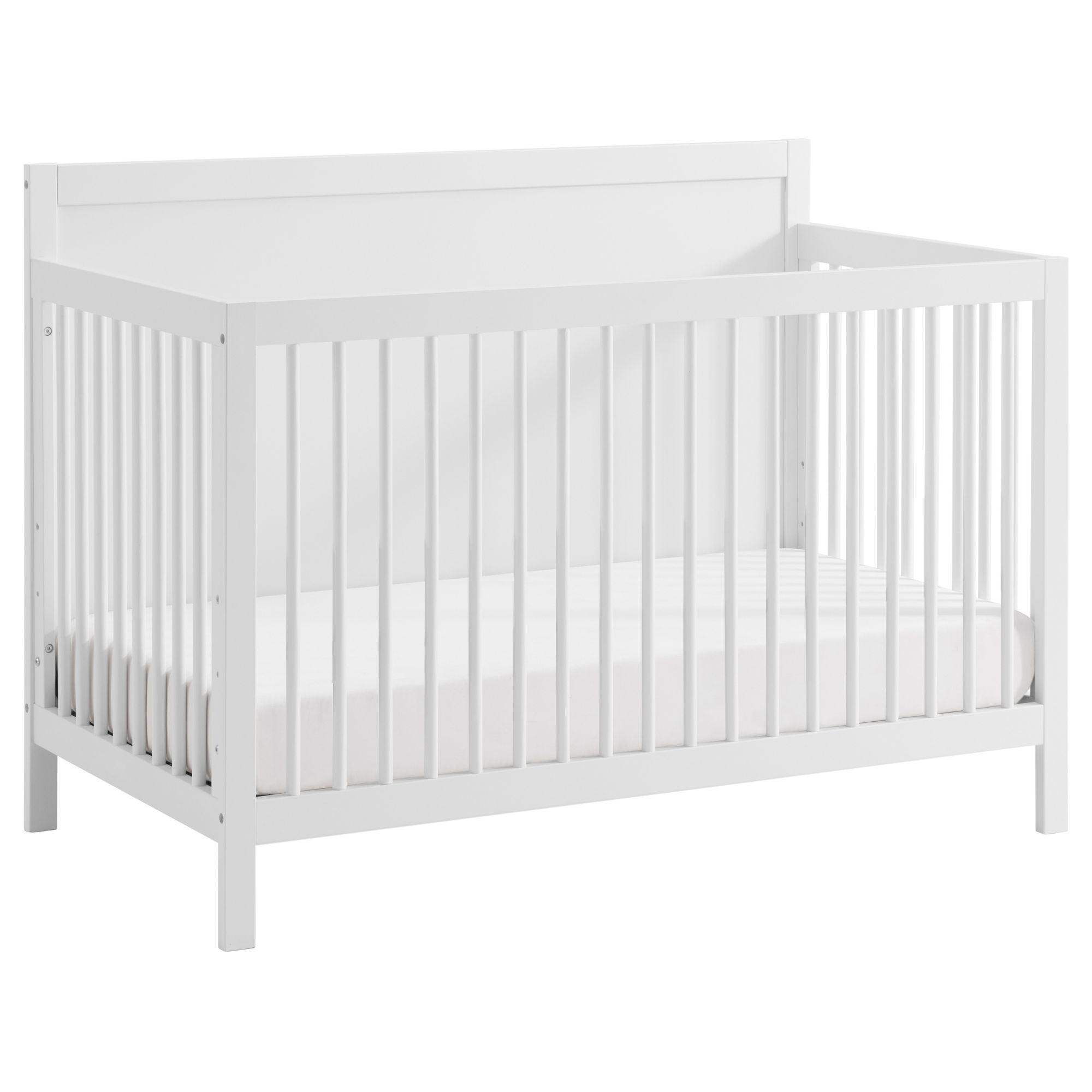 SOHO BABY Essential 4-in-1 Convertible Crib with Panel Headboard