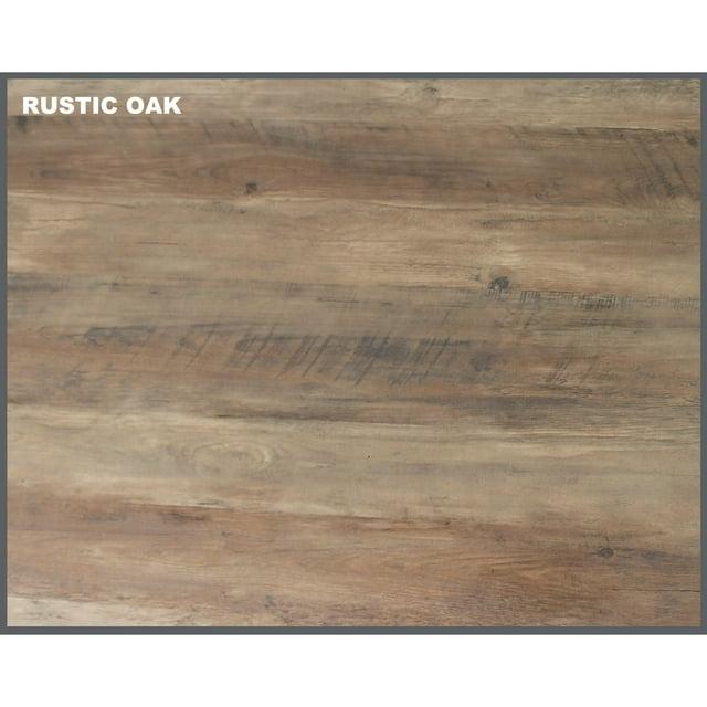 Oxford Modern Farmhouse Hutch Desk with Cabinet Rustic Oak