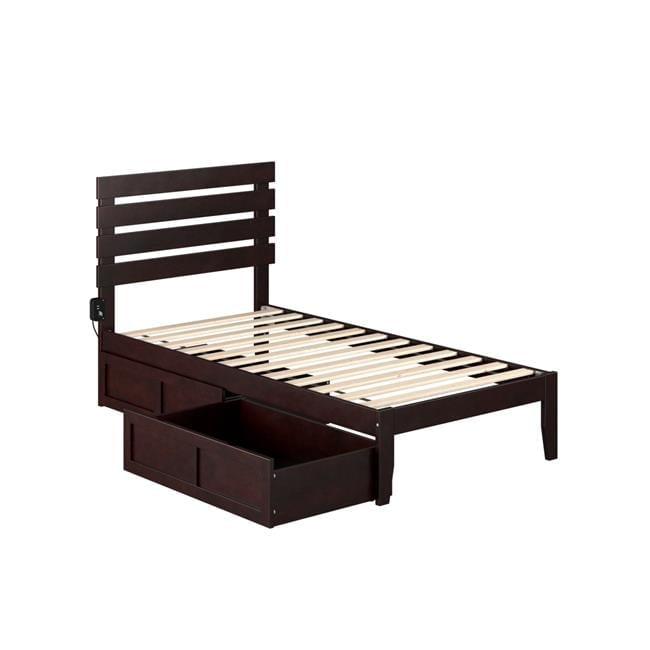 Aaliyah-Skye Solid Wood Slat Storage Bed