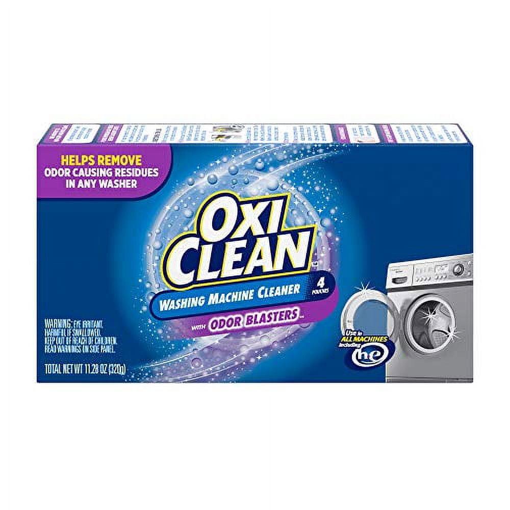 OxiClean Washing Machine Cleaner with Odor Blasters, 4 Count 11.28 oz