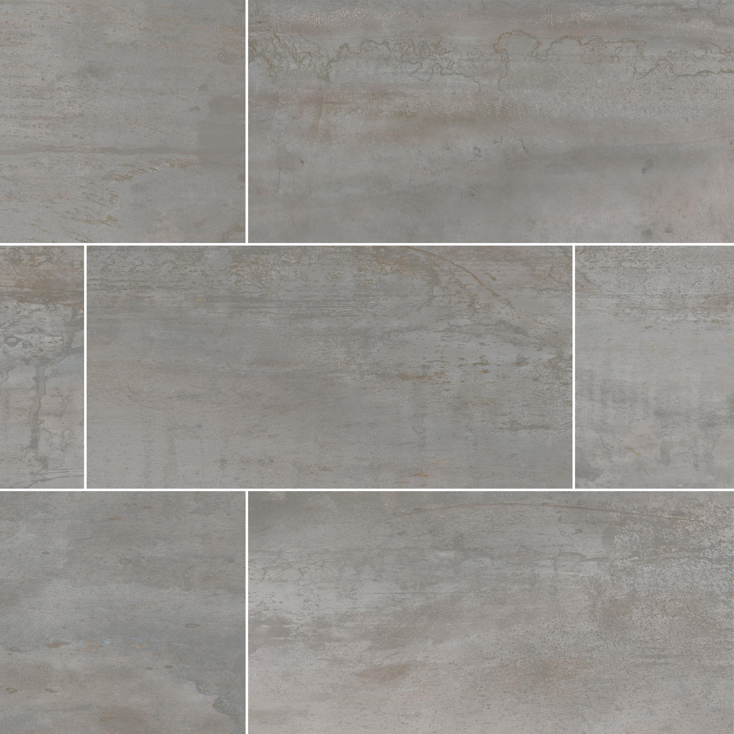 Oxide 12" x 24" Matte Metallic Look Wall & Floor Tile