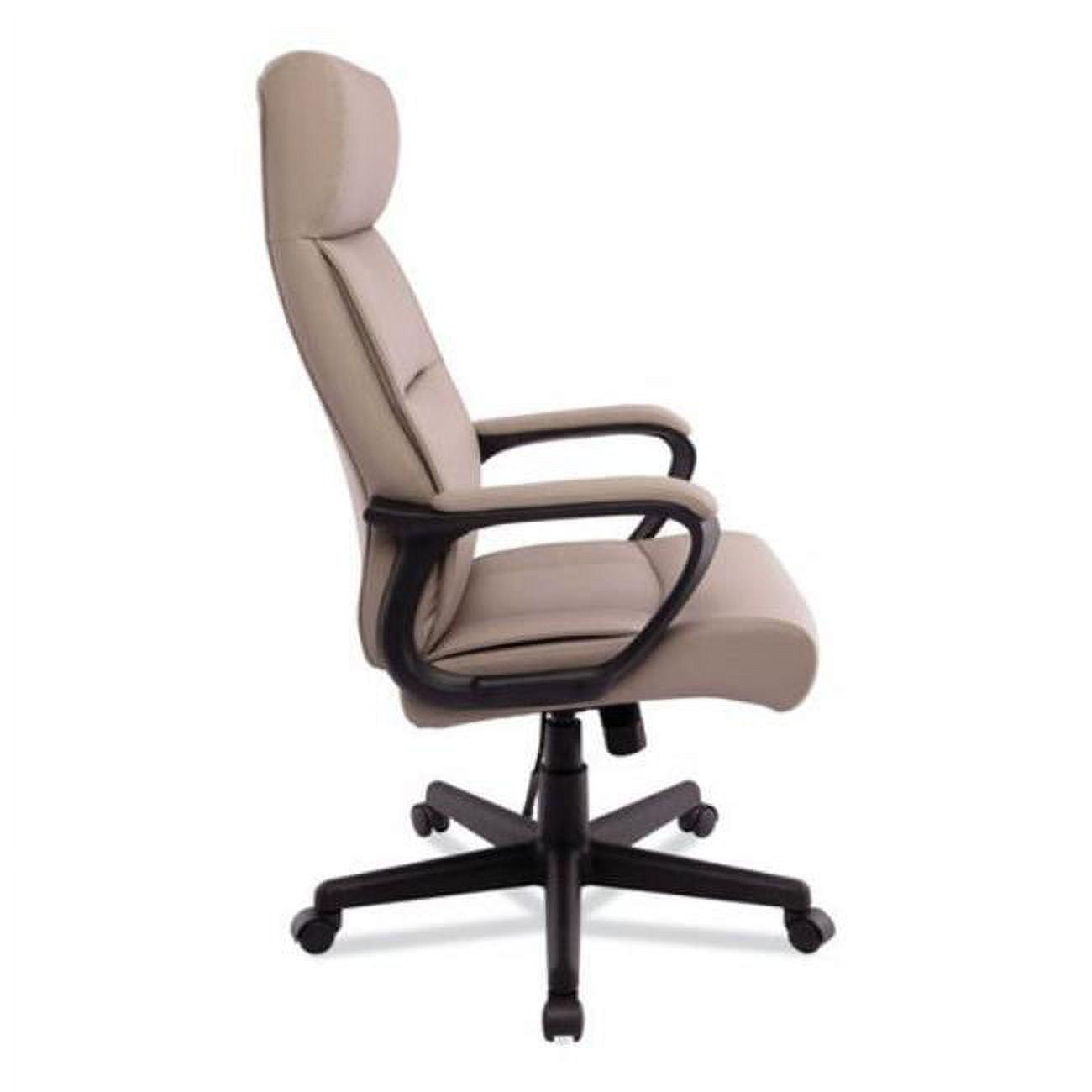 Alera Alera Oxnam Series High-Back Task Chair, Supports Up to 275 lbs, 17.56" to 21.38" Seat Height, Tan Seat/Back, Black Base