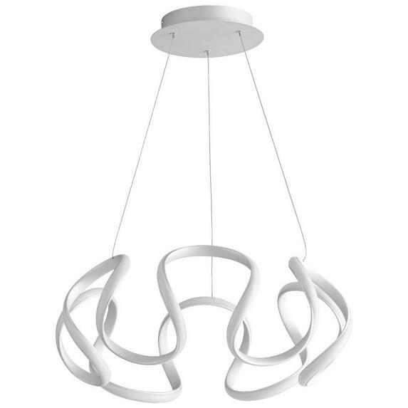 22 Inch 44W 1 Led Chandelier-Silver Graphite Finish Oxygen Lighting 3-60-30