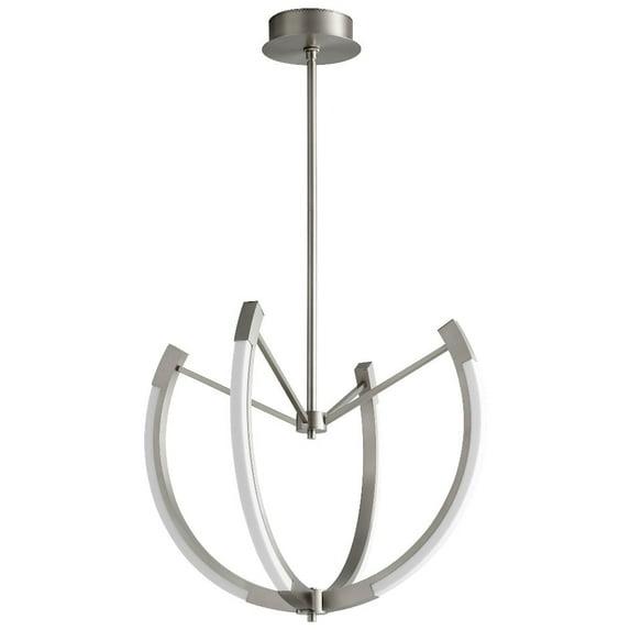 28 Inch 54W 4 Led Chandelier-Satin Nickel Finish Oxygen Lighting 3-6141-24