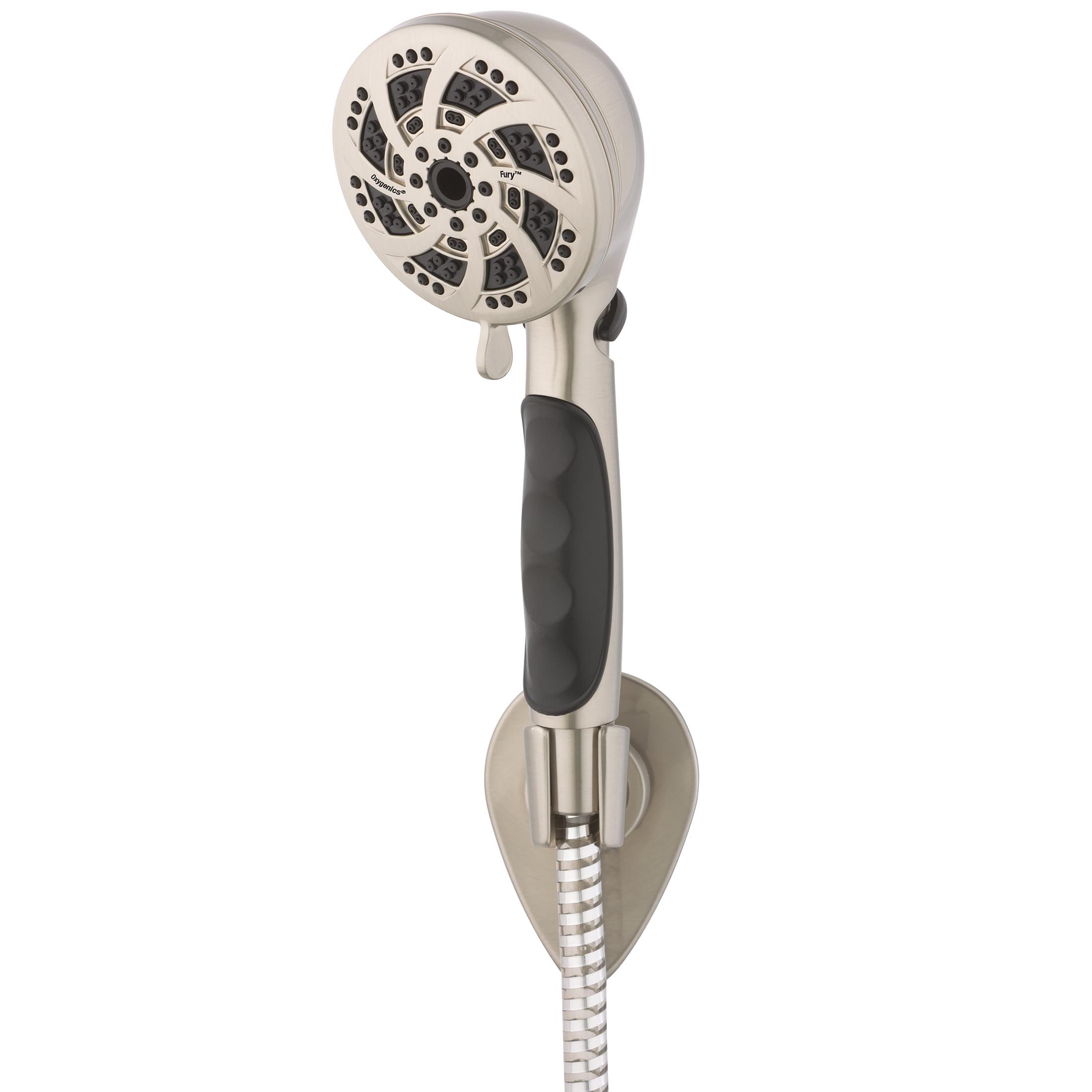 Brushed Nickel Handheld Shower Head with 72-Inch Hose