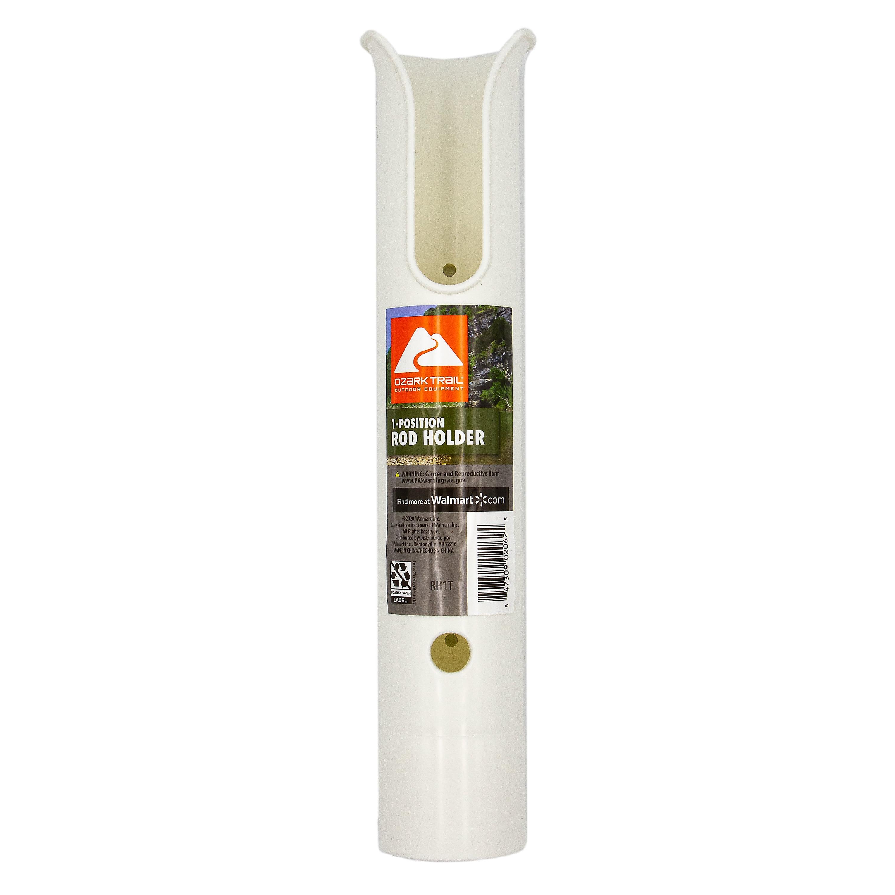 Ozark Trail 1-Position Marine Rod Holder - White Plastic