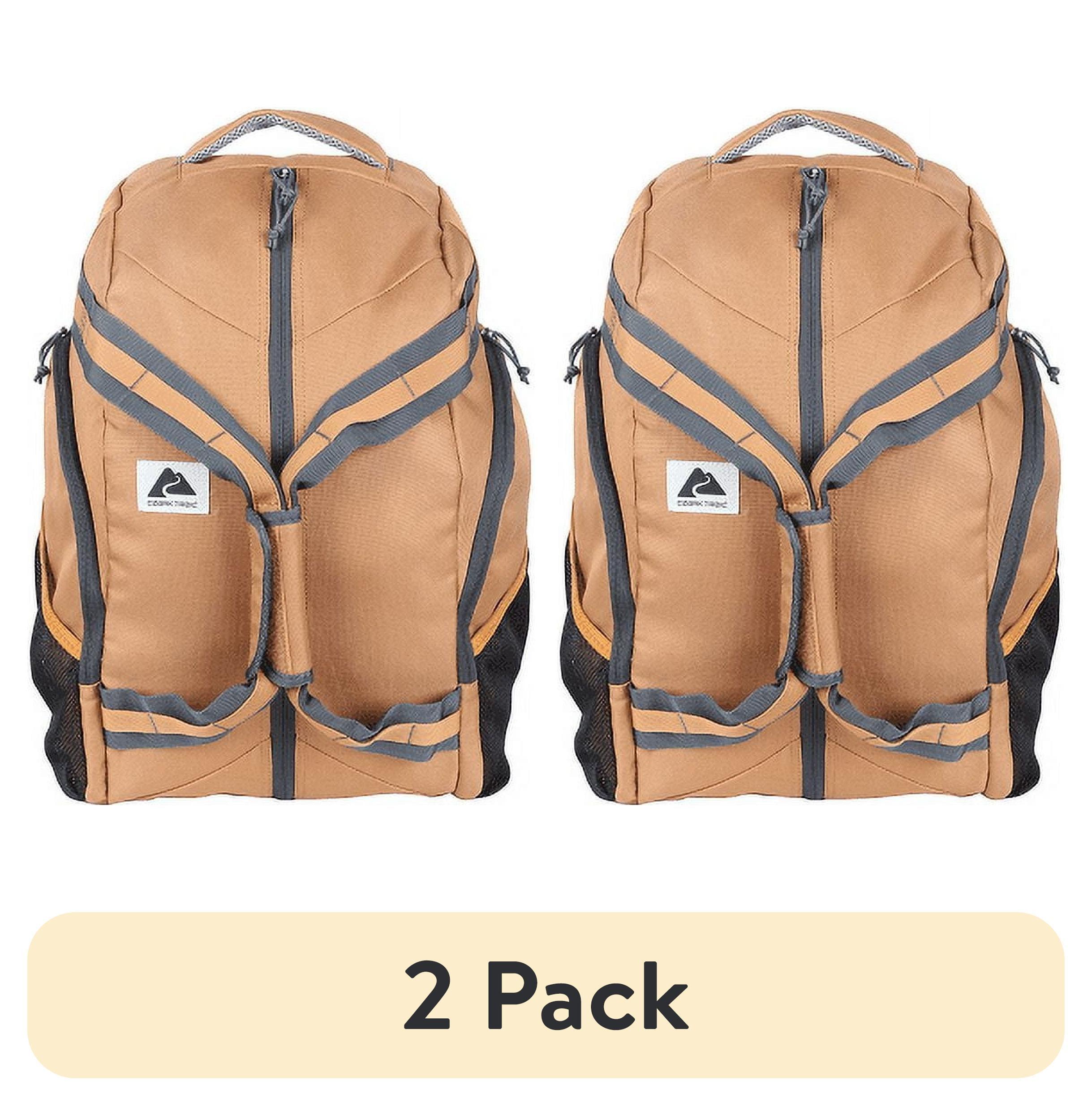 Ozark Trail 35 Ltr Convertible Backpack Duffel, Durable Polyester, Brown