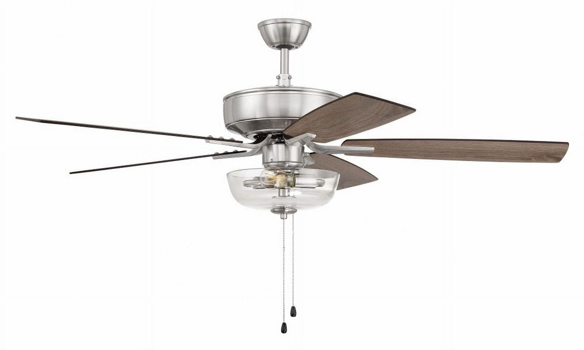 Pro Plus 101 Clear Bowl Light Kit 52'' Ceiling Fan with Light Kit