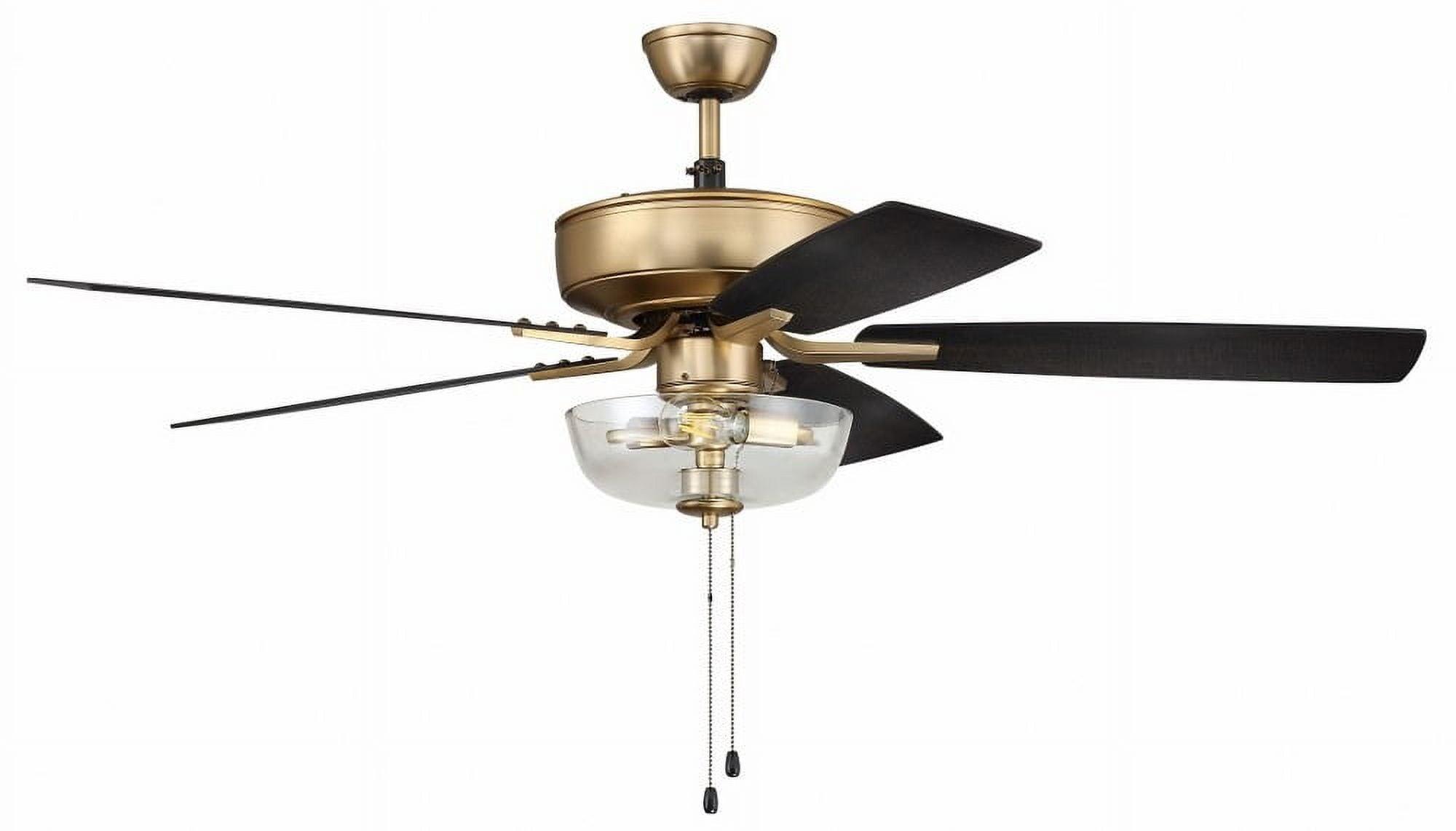 Pro Plus 101 Clear Bowl Light Kit 52'' Ceiling Fan with Light Kit