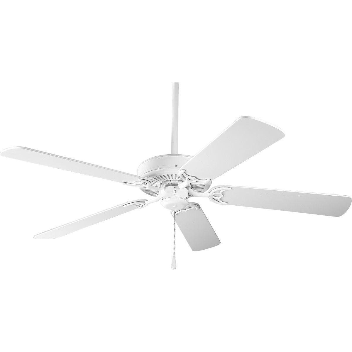 P250066-030-Progress Lighting-AirPro - 52 Inch 5 Blade Ceiling Fan-White Finish