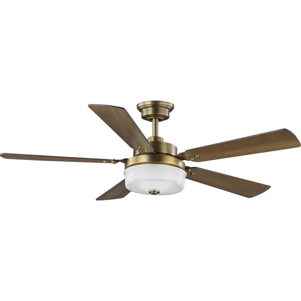 P2578-16330K-Progress Lighting-Tempt - Wide - Ceiling Fan - 1 Light - Handheld Remote in Transitional style - 52 Inches wide by 14.75 Inches