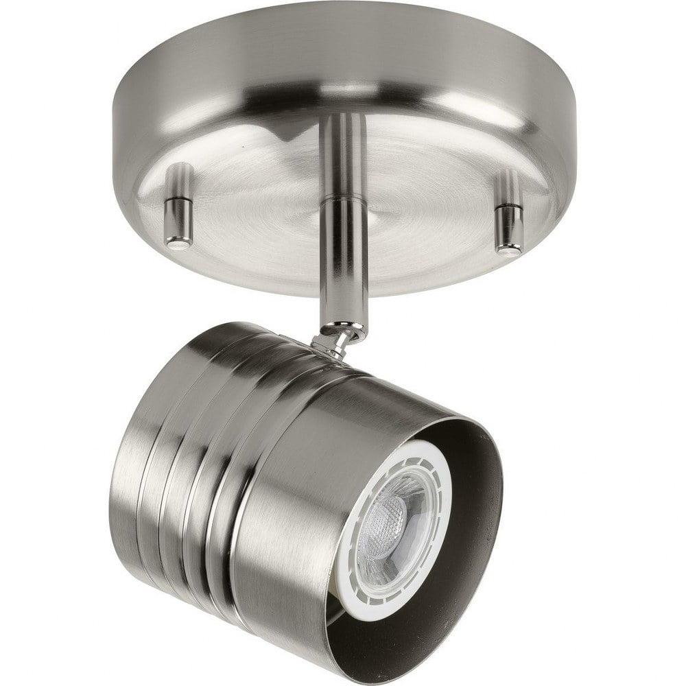 P900013-009-Progress Lighting-Kitson - 5 Inch Width - 1 Light - Directional Light - Line Voltage - Damp Rated-Brushed Nickel Finish