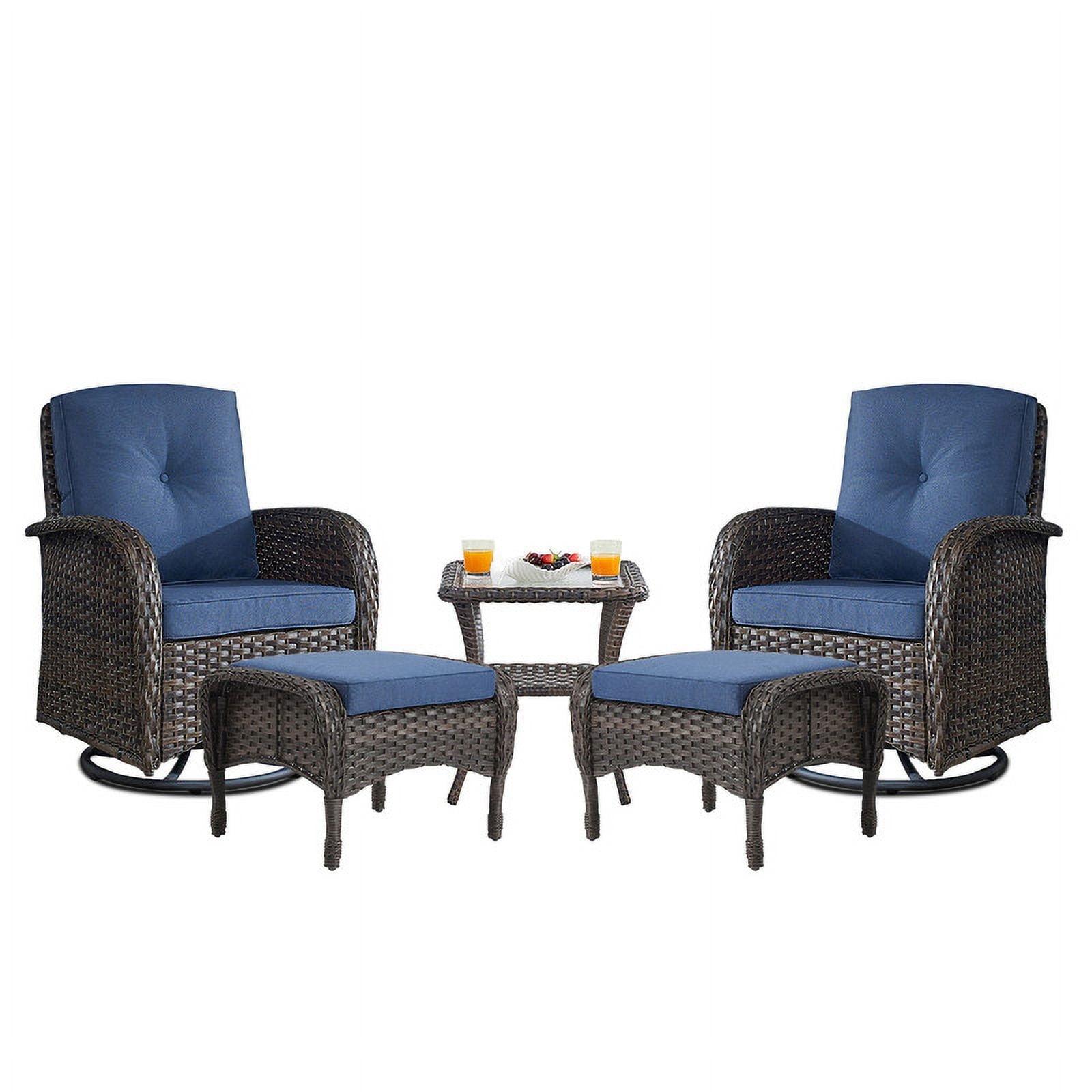 POCASSY Wicker Outdoor Glider