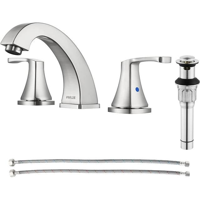 Widespread 2-handle Bathroom Faucet with Drain Assembly