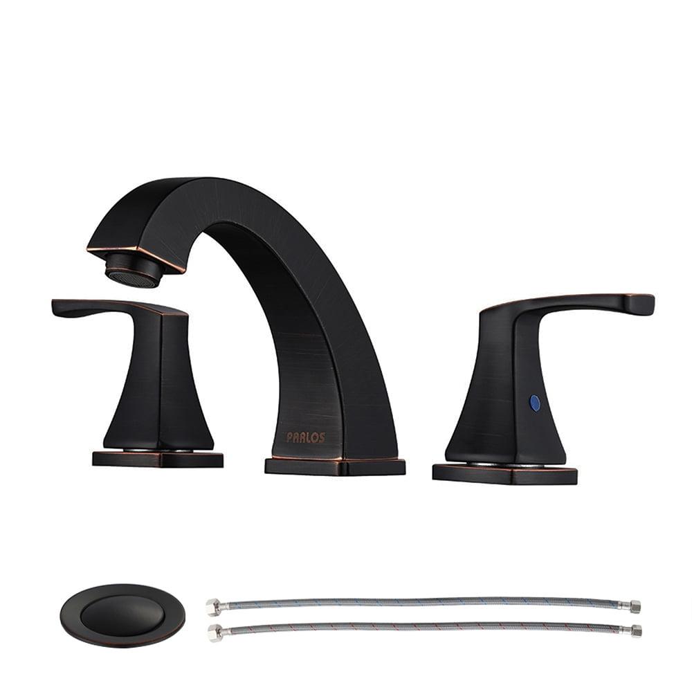 Widespread 2-handle Bathroom Faucet with Drain Assembly