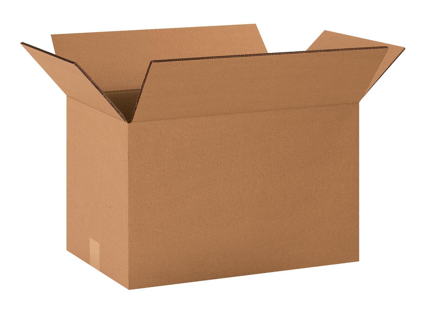 Heavy-Duty Double Wall Kraft Moving Boxes, 20" x 12" x 12", Pack of 15