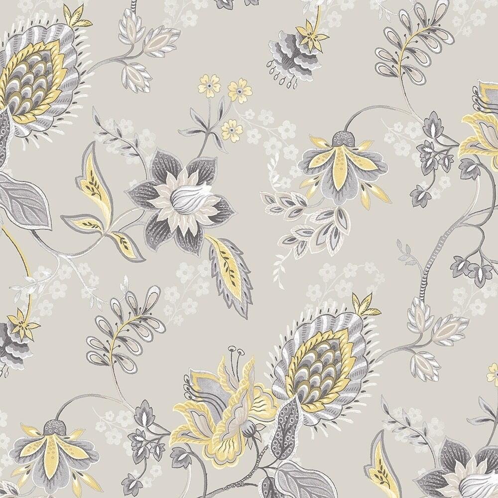 PATTON Jacobean Floral Wallpaper