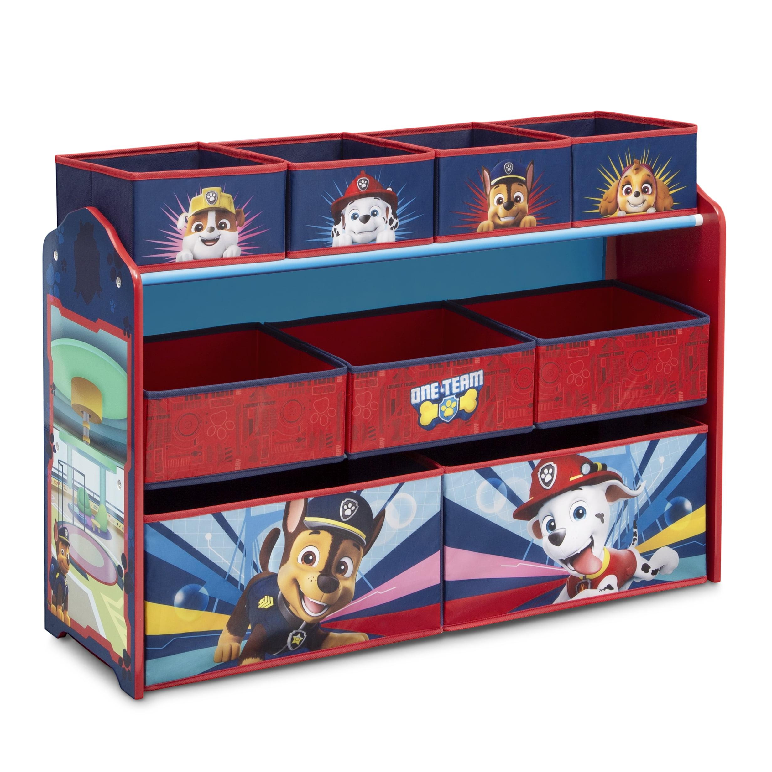 Delta Children PAW Patrol Deluxe 9 Bin Design and Store Toy Organizer