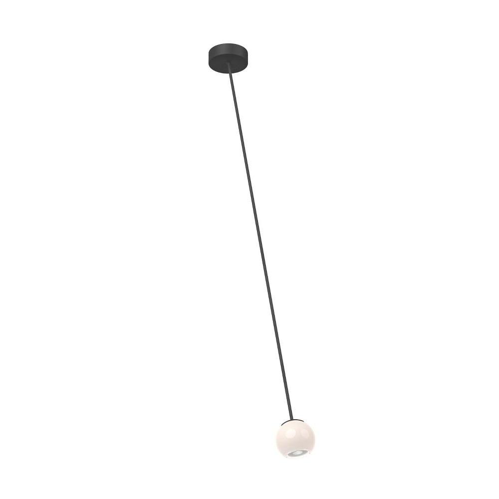 Europa Sleek Black LED Globe Pendant Light