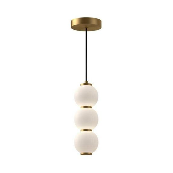 PD530313AGOP-Alora Lighting-Bijou - 20W LED Pendant-19.75 Inches Tall and 6.38 Inches Wide-Aged Gold Finish    -Traditional Installation