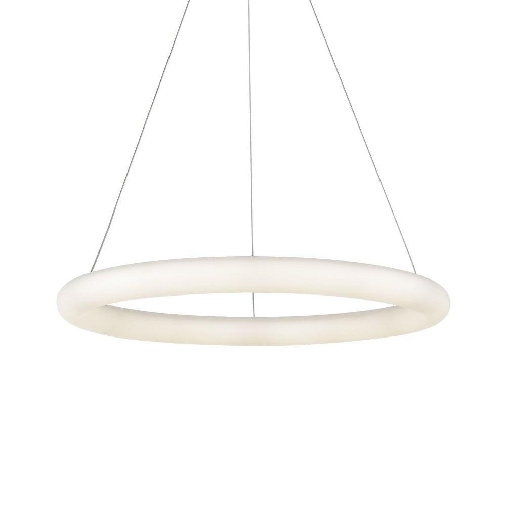 White Polymeric Halo LED Pendant Light