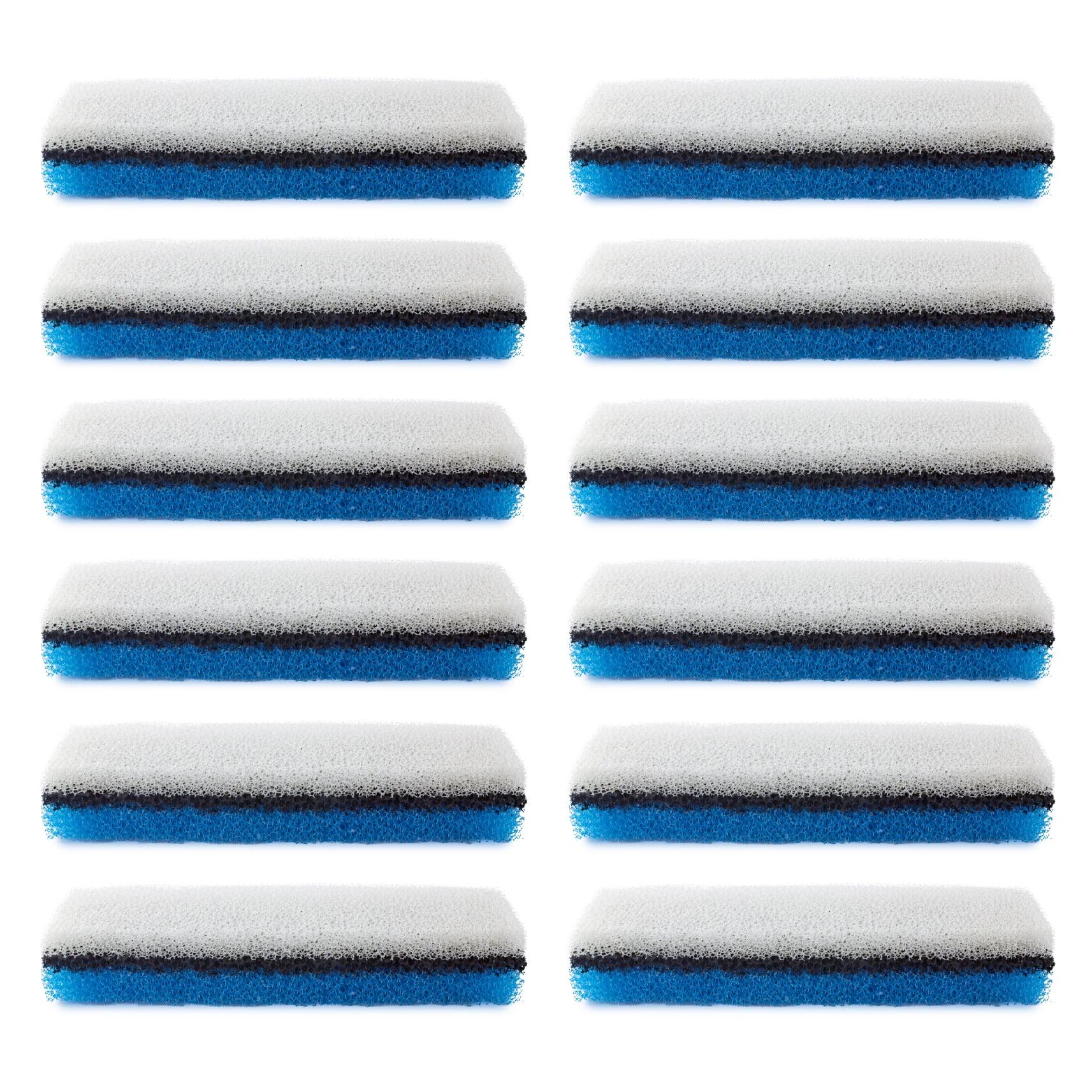 PET STANDARD Premium Water Filter Compatible with NPET® WF020 Water Fountain. Rectangular-Shaped, Washable Pet Fountain Filters with Triple Filtration System, Pack of 12  [Compatibility] PET STANDARD