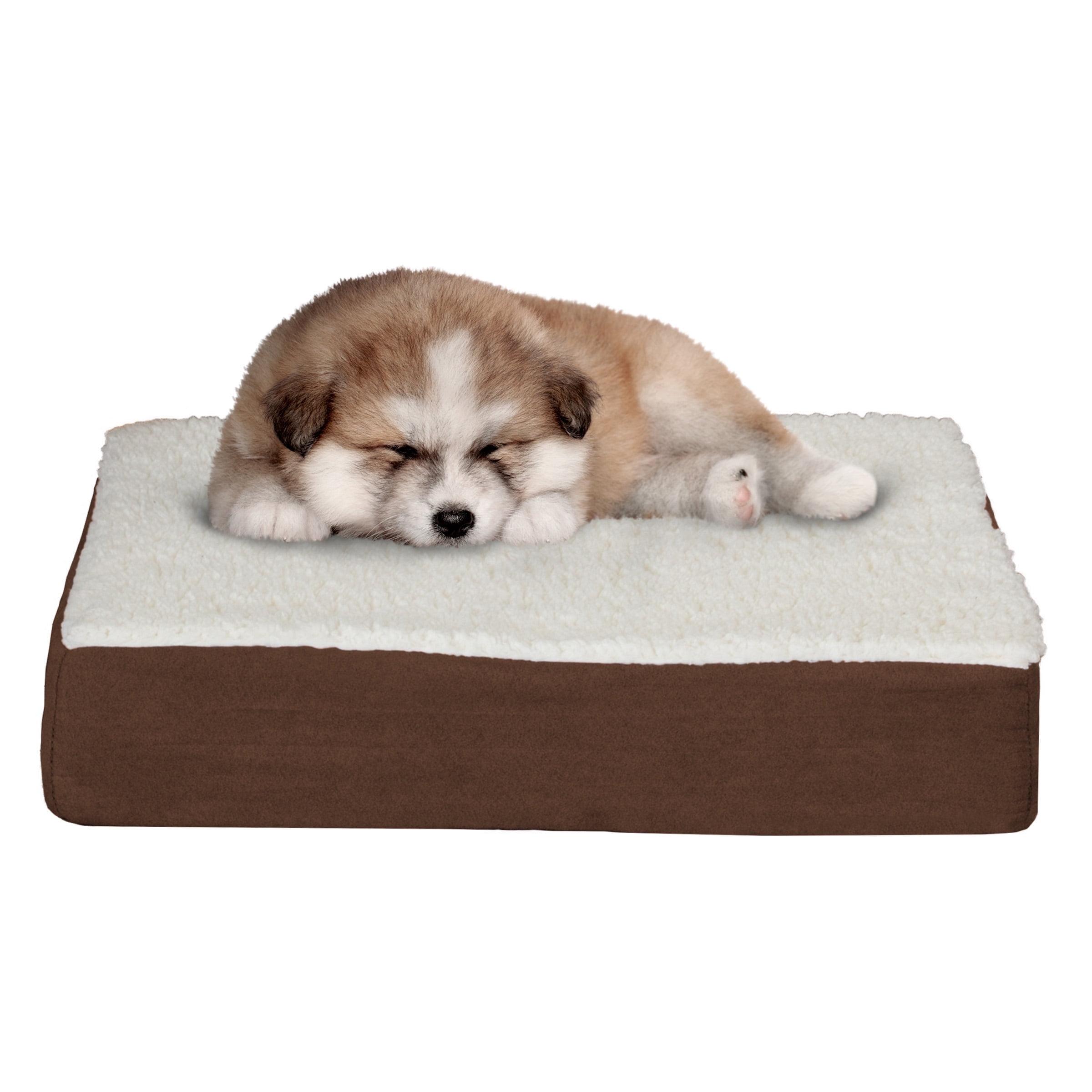 PETMAKER Orthopedic Dog Bed - Memory Foam Crate Mat with Machine Washable Cover