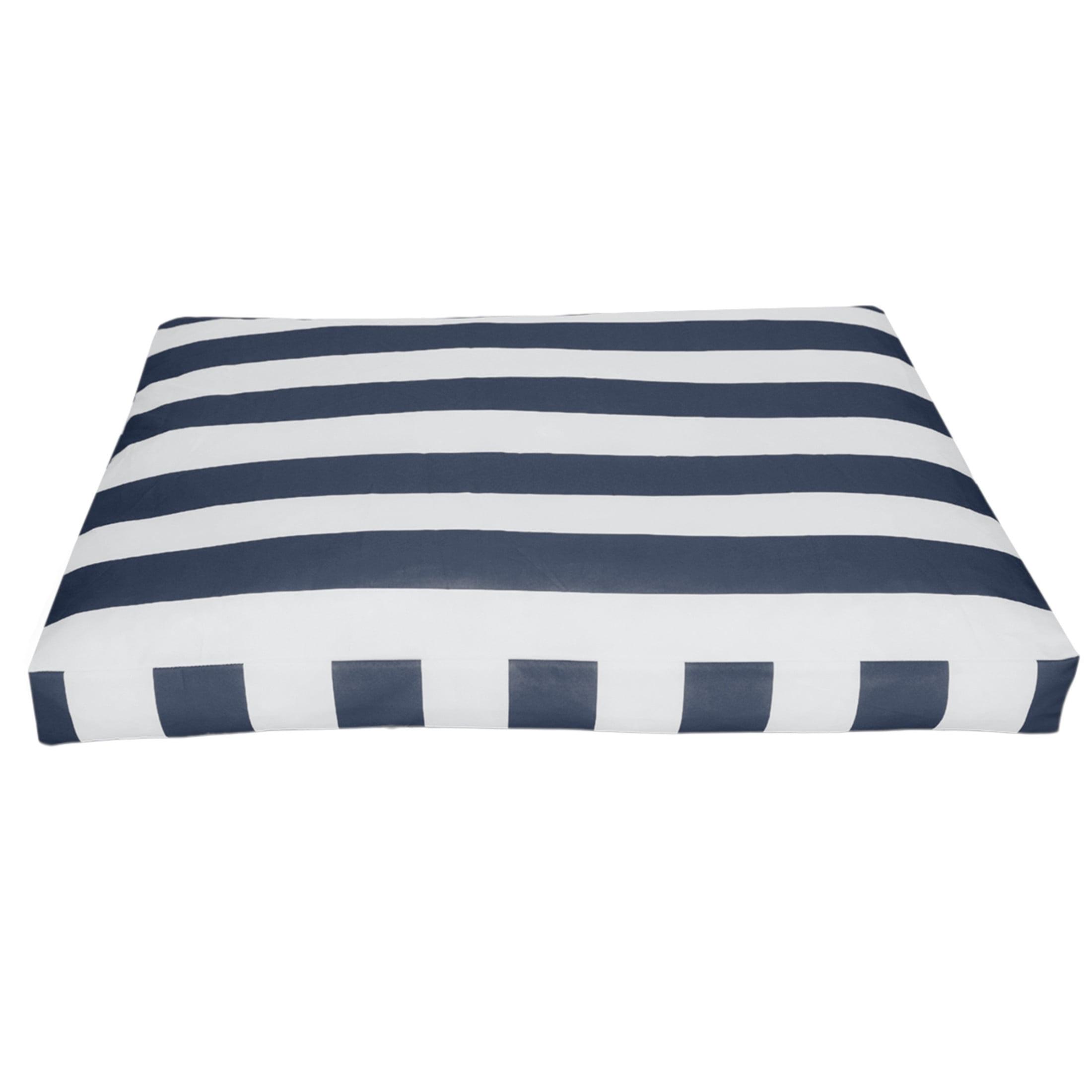 Petmaker PETMAKER Dog Bed - Indoor/Outdoor Striped Dog Bed with Removable Washable Cover and Non-Slip Bottom - 36in Medium Pet Bed