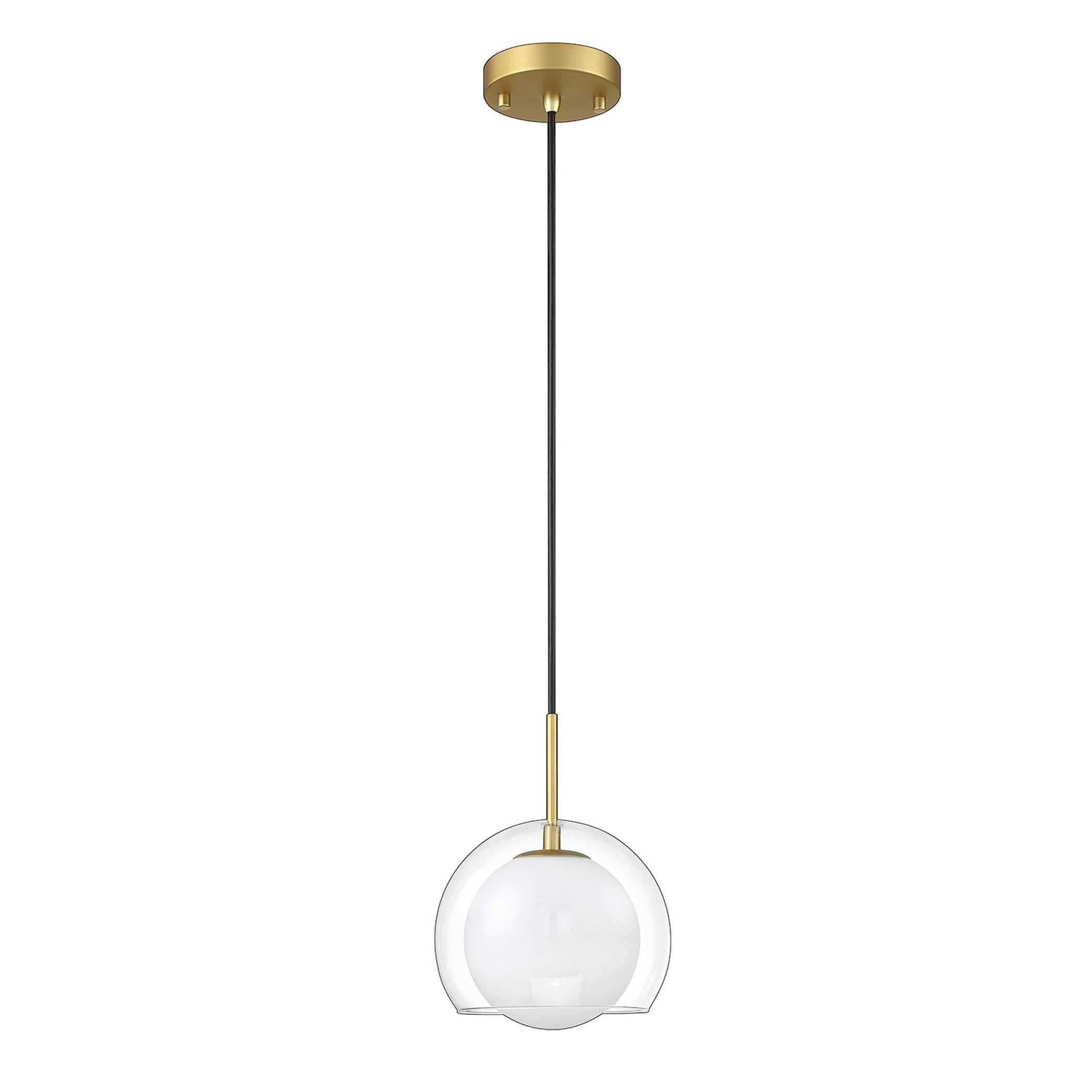 Sereno Brass Finish Mini Globe LED Pendant Light