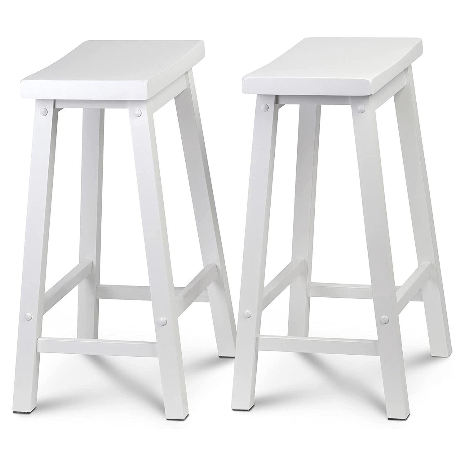PJ Wood Solid Wood Accent Stool