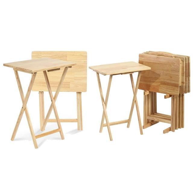 PJ Wood Tray Table (Set of 2)