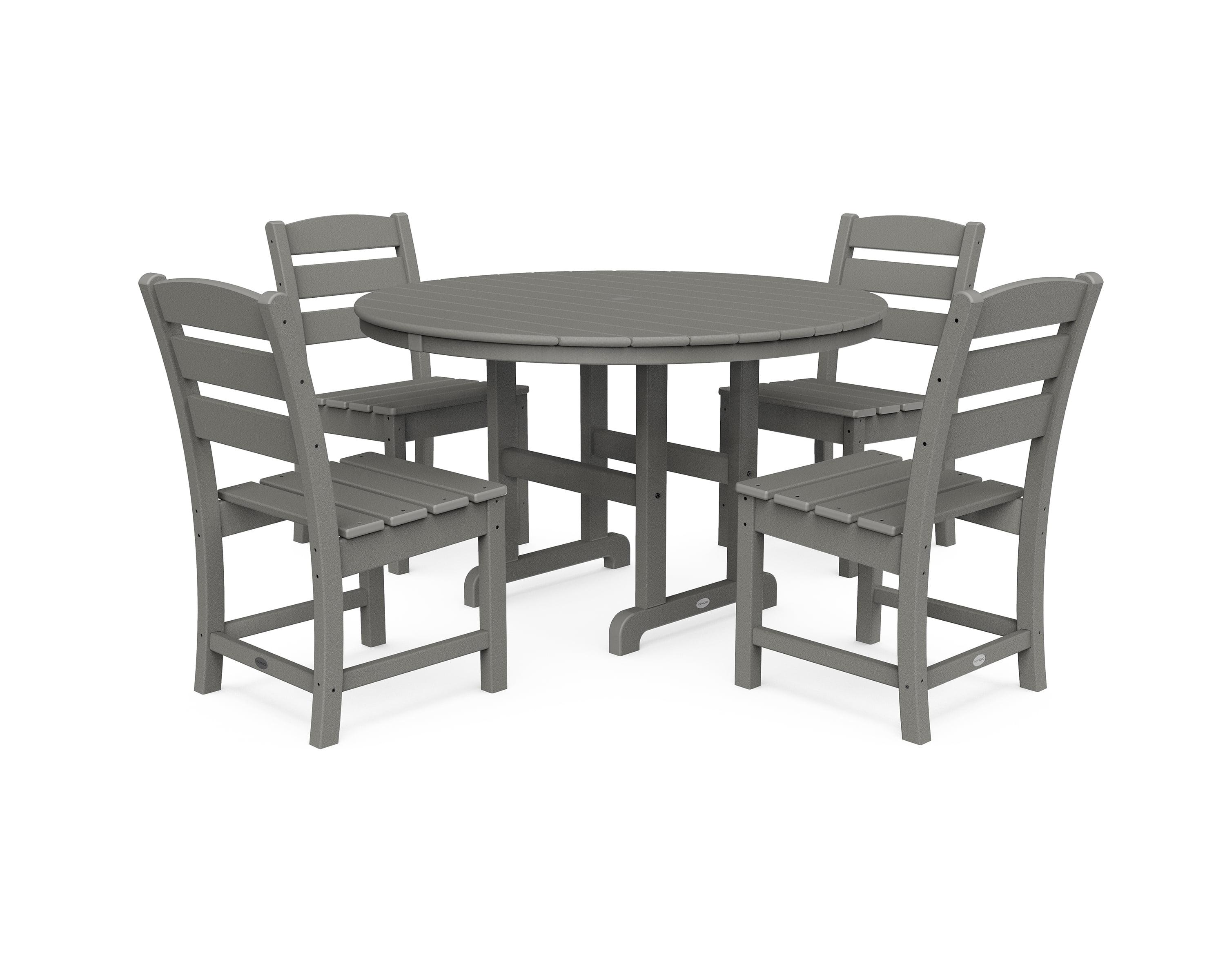 Lakeside 5-Piece Round Farmhouse Side Chair Dining Set