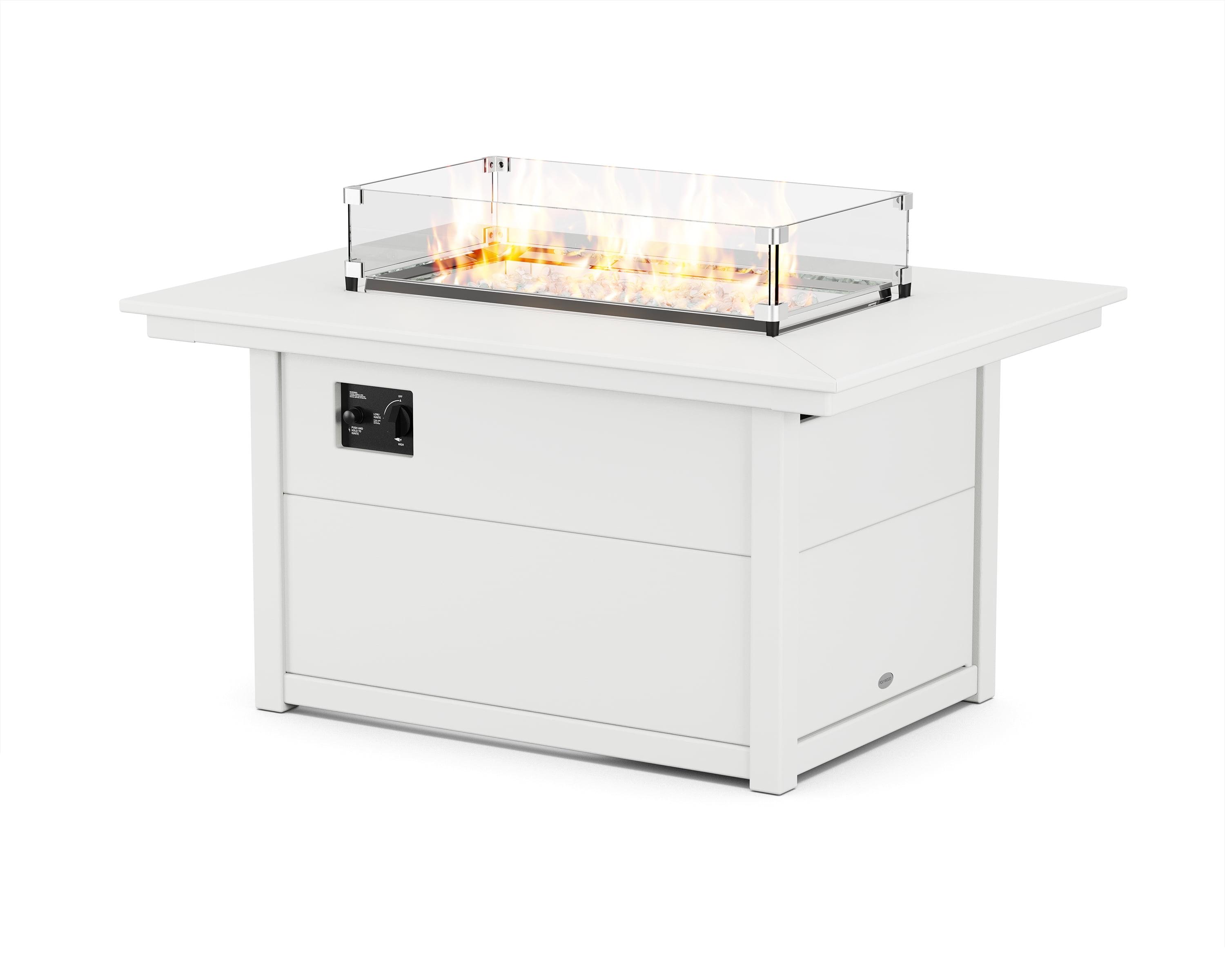24'' H x 33.63'' W Polyresin Outdoor Fire Pit Table with Lid
