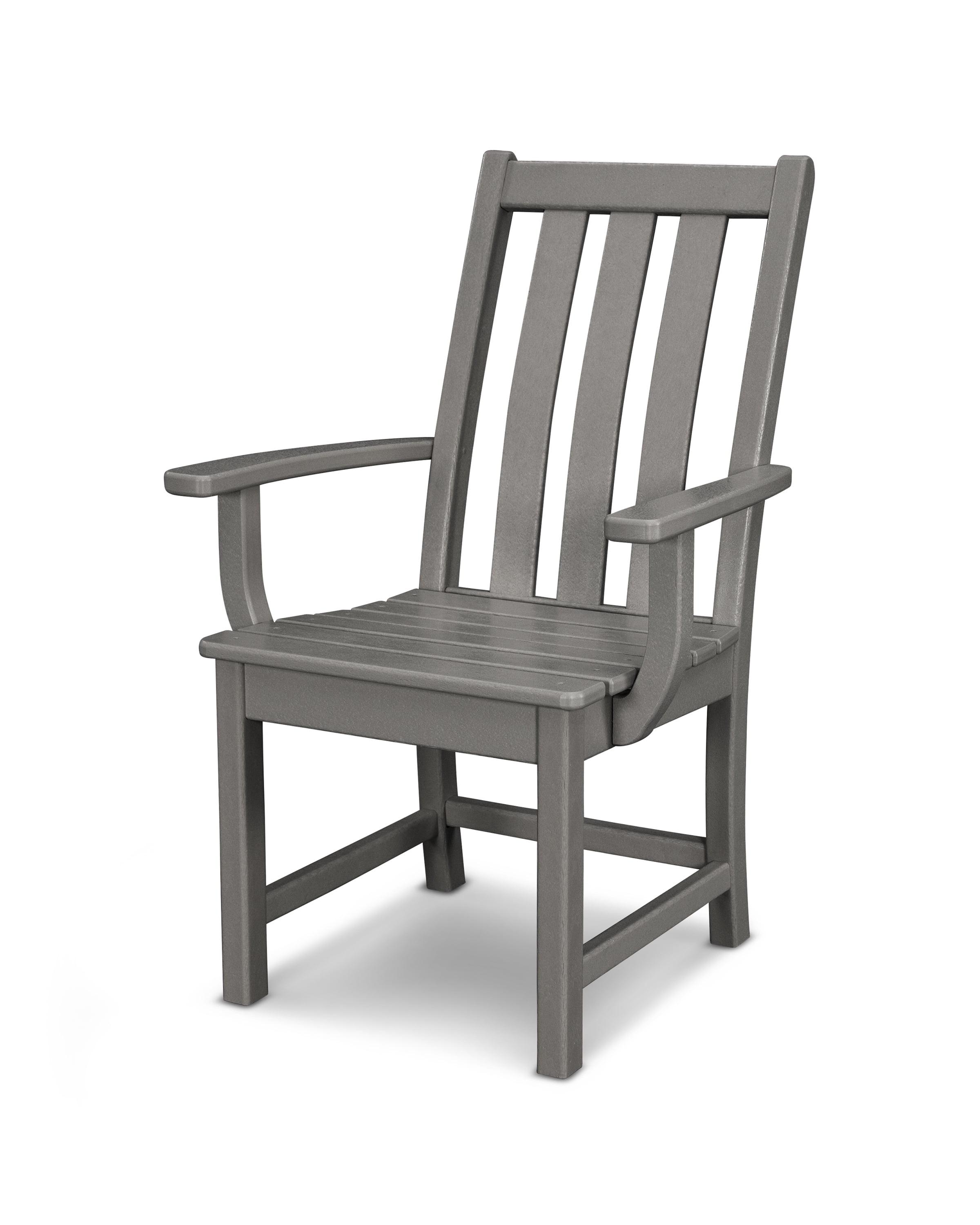 Slate Gray Polywood Vineyard Dining Arm Chair