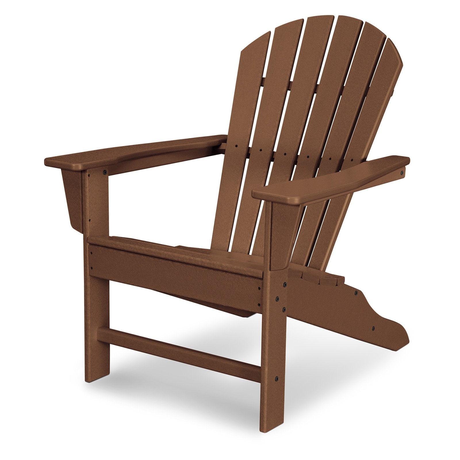 Teak Shellback POLYWOOD Outdoor Adirondack Chair