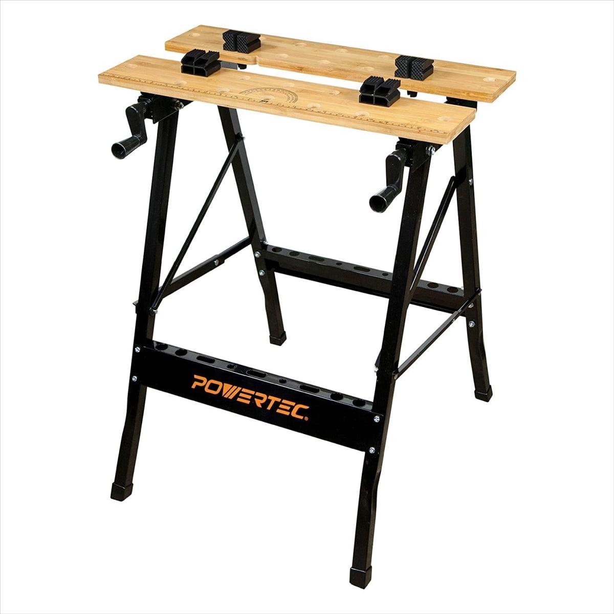 Portable Bamboo Top Steel Frame Workbench