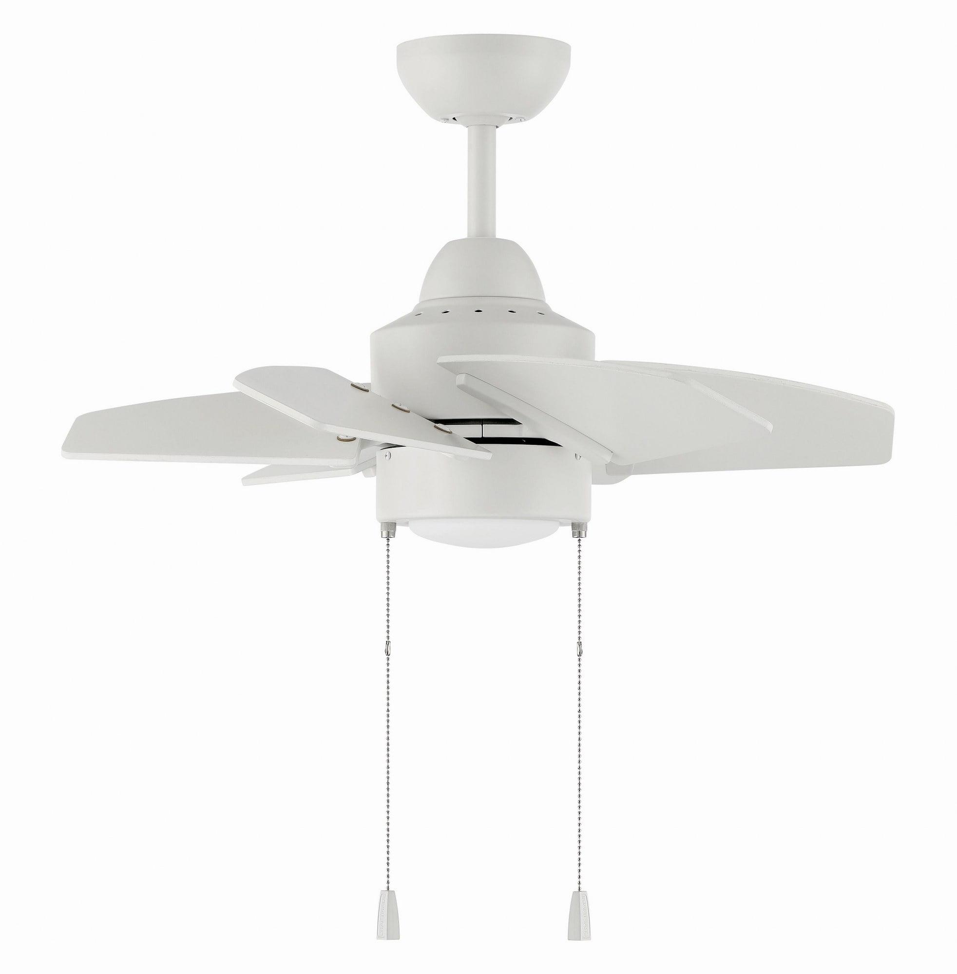 PPT24W6-Craftmade Lighting-Propel II - 6 Blade Ceiling Fan with Light Kit In Contemporary Style-24 Inche Wide