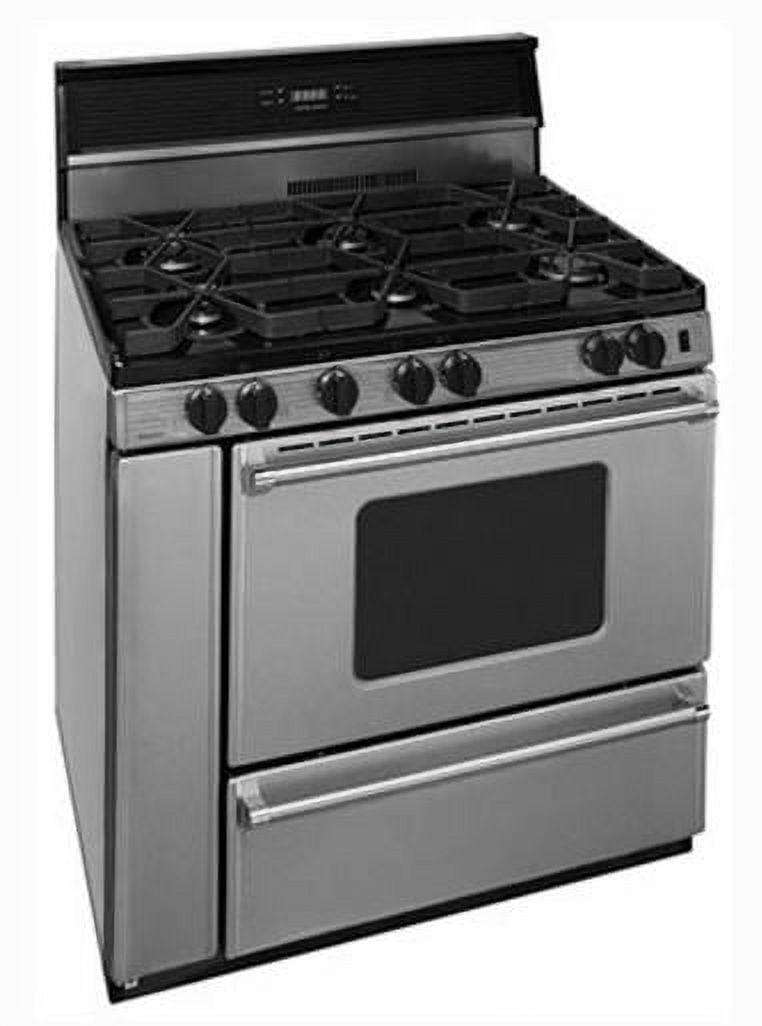 Premier 36'' Stainless Steel Freestanding Gas Range with Griddle