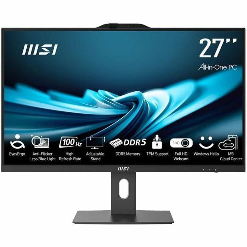 MSI 27" All-In-One Computer, Intel Core i7 i7-14700, 32GB RAM, 1TB SSD, Windows 11 Pro, PRO AP272P 14M-600US
