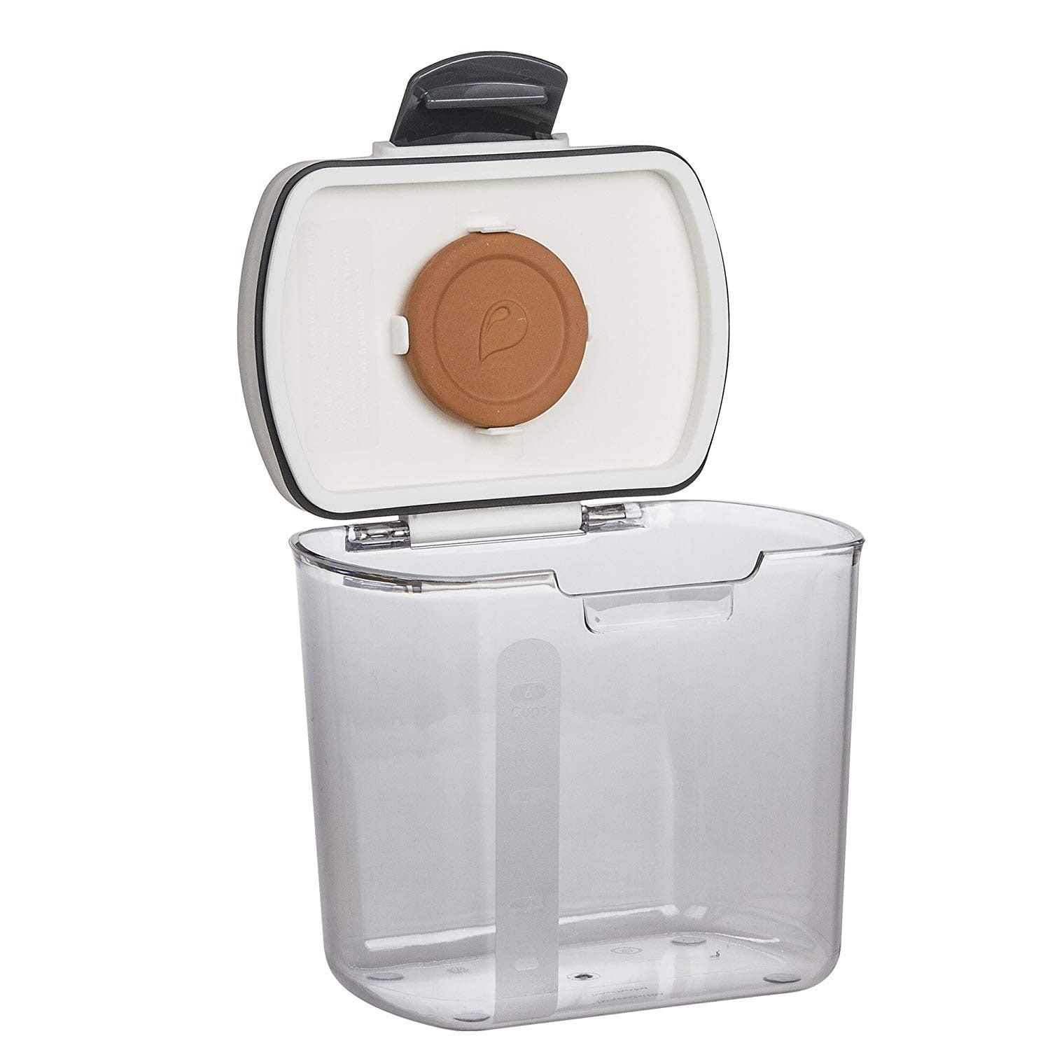 Clear Plastic Brown Sugar Storage Container with Flip Top Lid