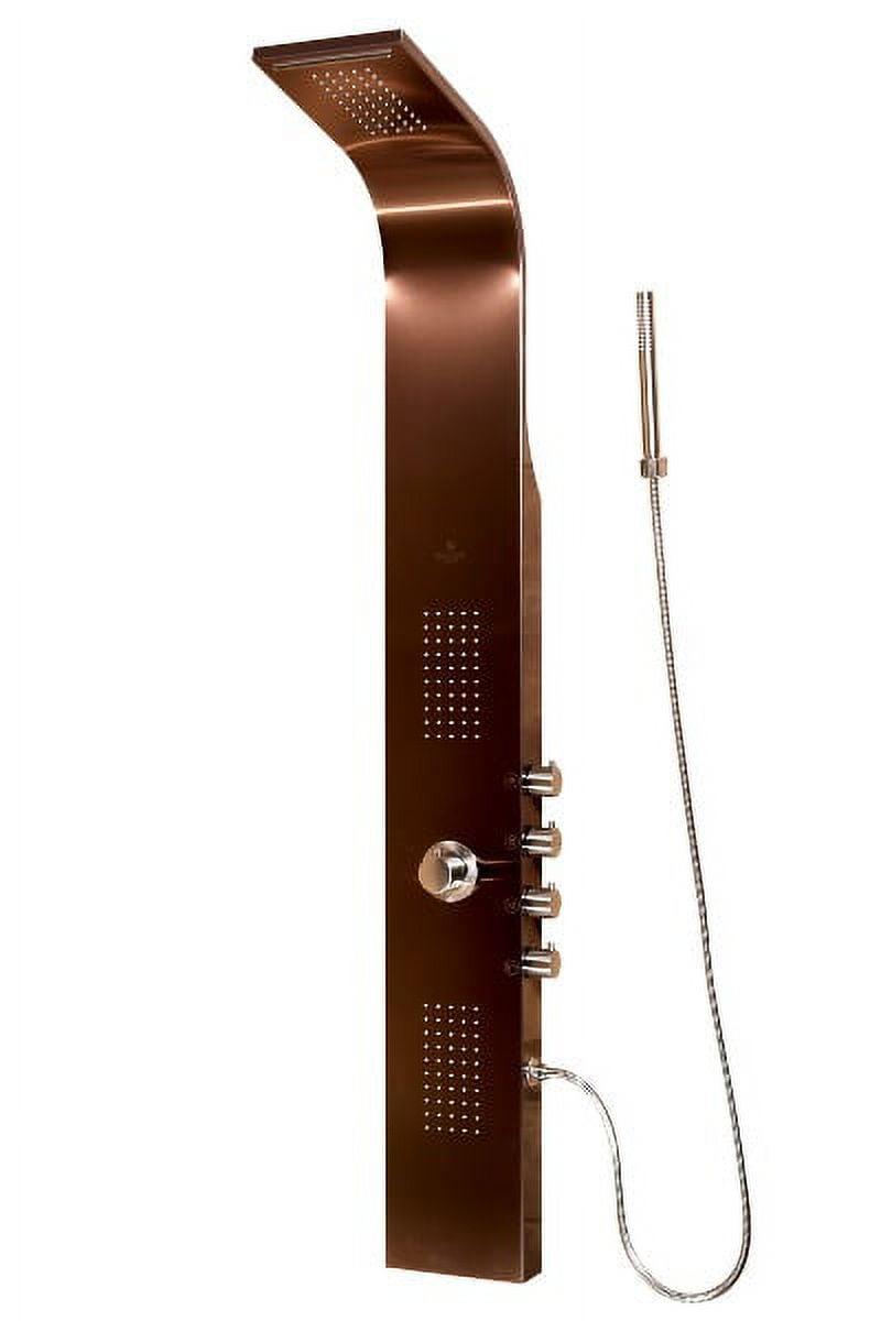 Santa Cruz Bronze Stainless Steel Shower Panel with Hand Shower