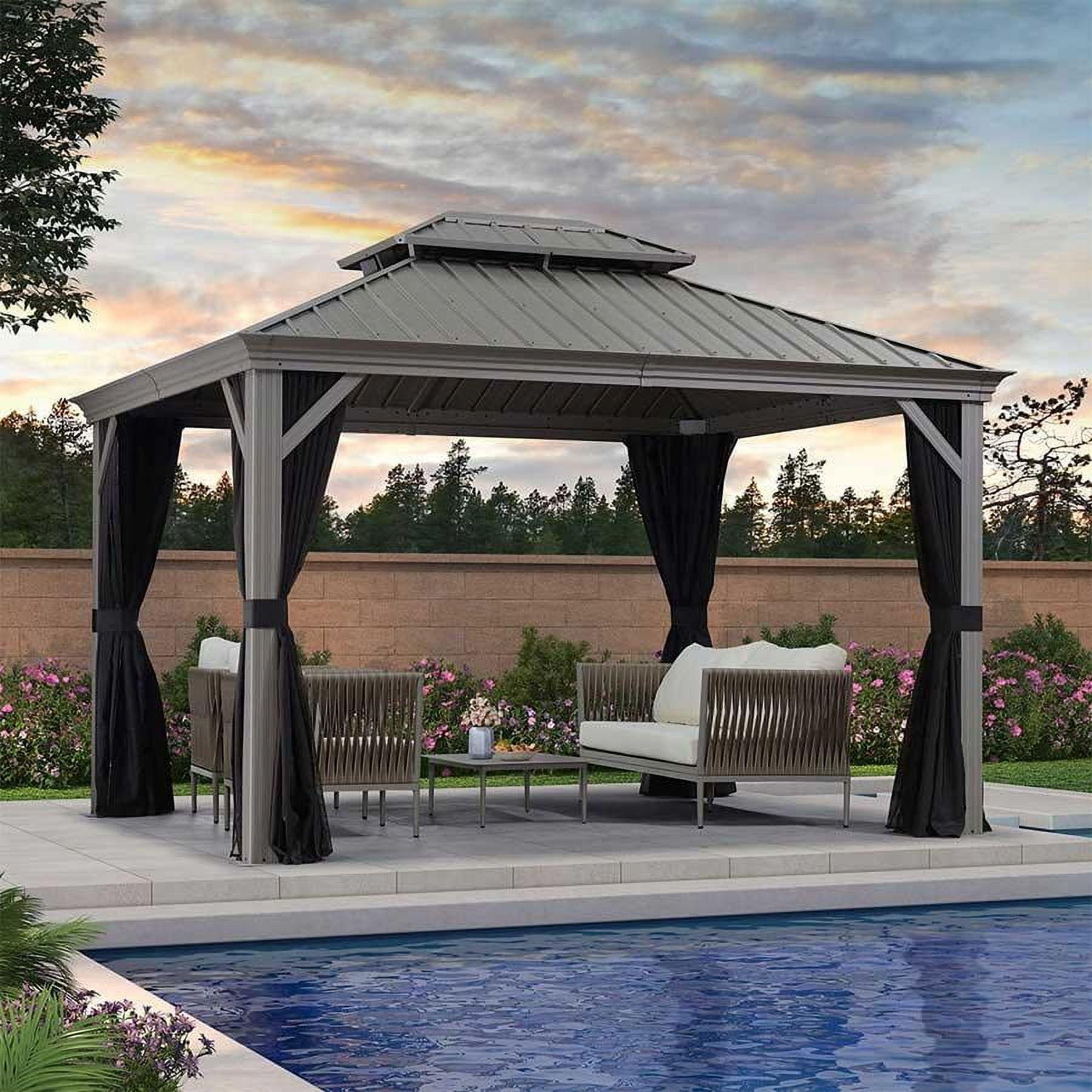 Purple Leaf Aluminum Patio Gazebo