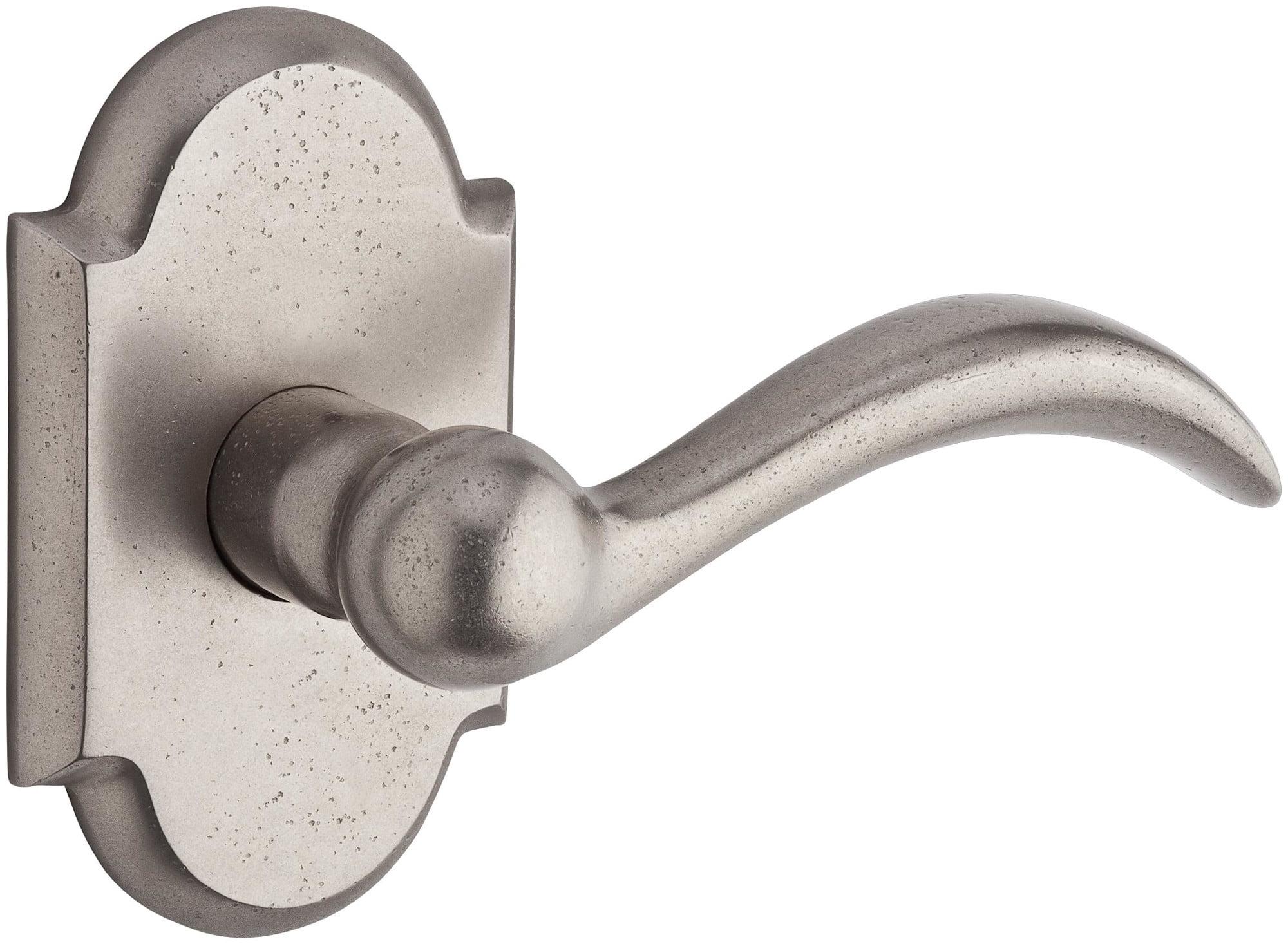 Arch Privacy Door Lever with Rustic Arch Rose