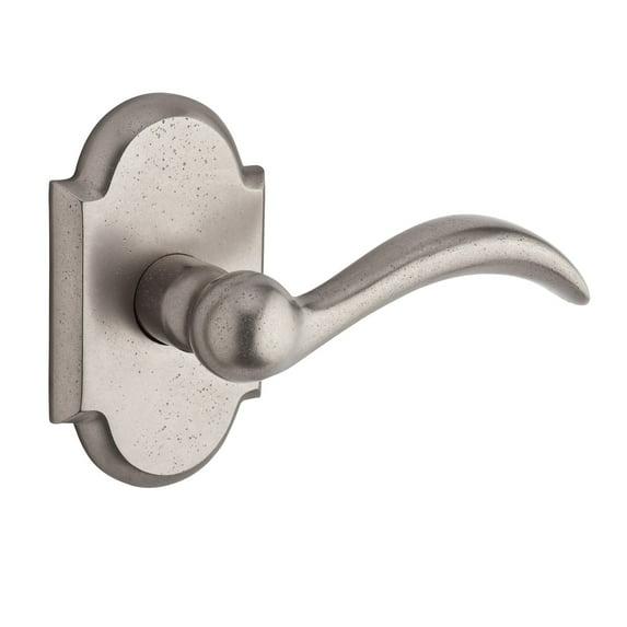 Arch Privacy Door Lever with Rustic Arch Rose